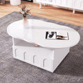 Cloud-Shaped Coffee Table with Drawer and Storage